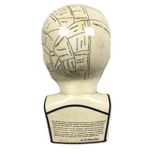 281 - Large Phrenology head figure ref 60