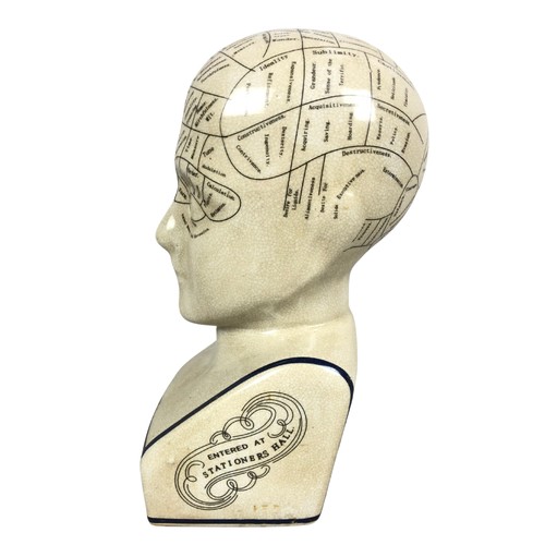 281 - Large Phrenology head figure ref 60