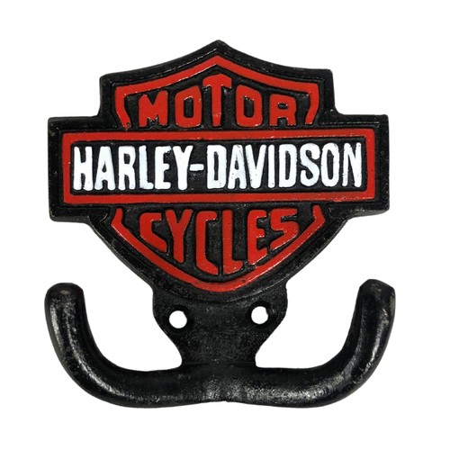 287 - 2 metal Harley Davidson hooks ref 49