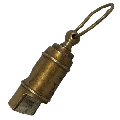 290 - Metal whistle marked Titanic ref 12