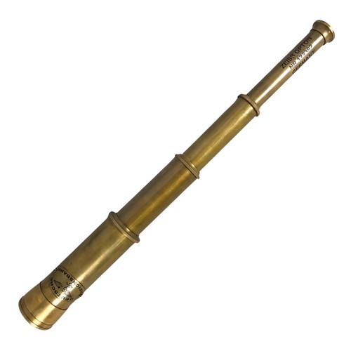 291 - Brass German design military Telescope ref 13