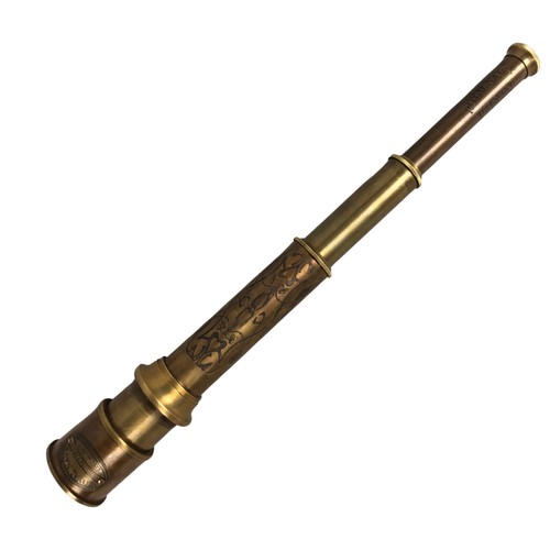 293 - Brass Engraved telescope ref 15