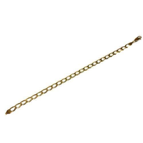 229 - A 9ct Gold Flat link Bracelet. with a lobster claw catch 6g 20cm long