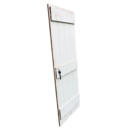 12 - Pine vintage stable style Door  approx 187 x 80cm