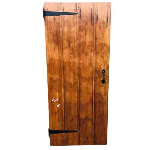 12 - Pine vintage stable style Door  approx 187 x 80cm