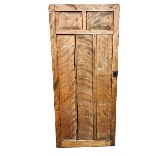 13 - Panelled Door painted to one side only.  approx size 165 x 73