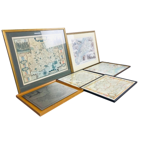 21 - 6 Prints of maps