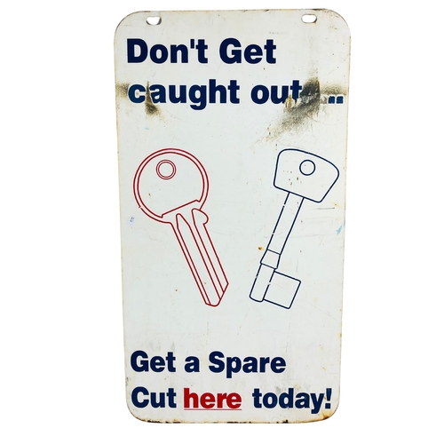 25 - Double sided Key Cutting sign