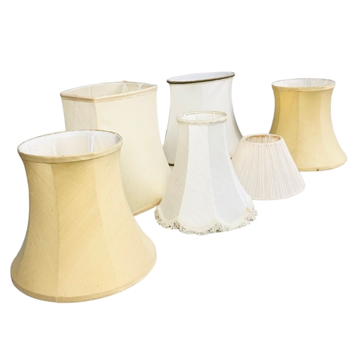 32 - 6 Lamp Shades of varying shapes and sizes