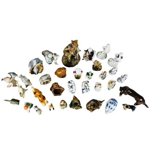 60 - Collection of china Animal and Bird Figurines