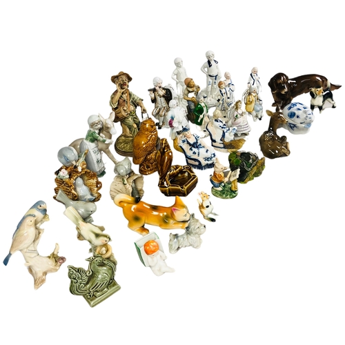 60 - Collection of china Animal and Bird Figurines