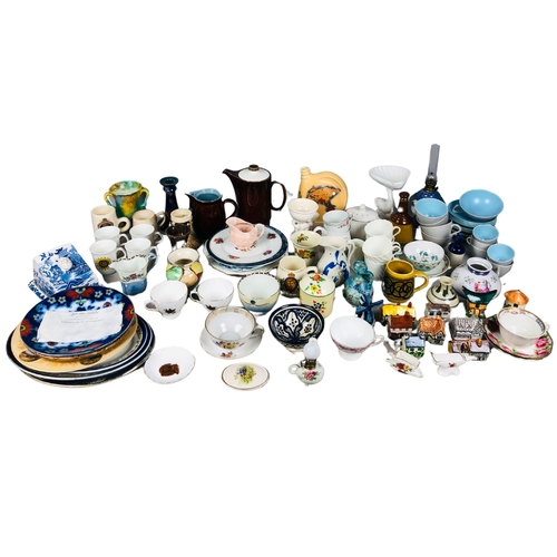 70 - Large Collection of china items to include Poole Pottery, Blue and White Cheese dish and various pla... 