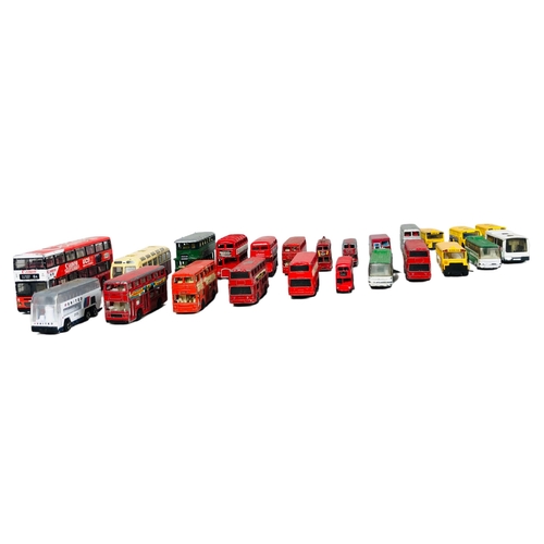 92 - Diecast and other play worn buses Lesney, Corgi etc