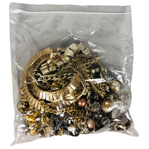 105 - Huge Collection of Vintage Costume Jewellery to include large bag of bead necklaces, smaller bags of... 