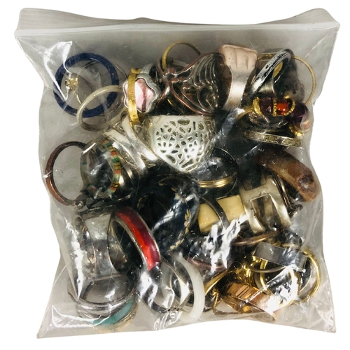 105 - Huge Collection of Vintage Costume Jewellery to include large bag of bead necklaces, smaller bags of... 