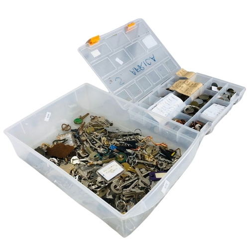 138 - Large Collection of keys and another of foreign coinage