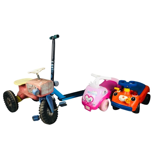 158 - Children's Vintage Tractor Trike & other ride on Toys