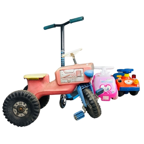 158 - Children's Vintage Tractor Trike & other ride on Toys