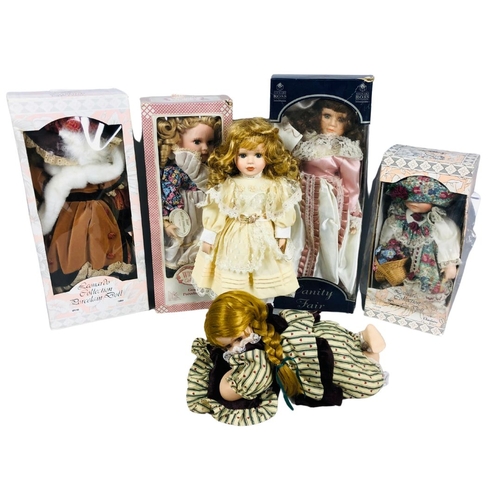 175 - Collection of Porcelain Dolls