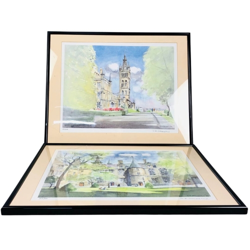 178 - Two Limited Edition Watercolour Prints by H A Wheeler 84/500 Signed