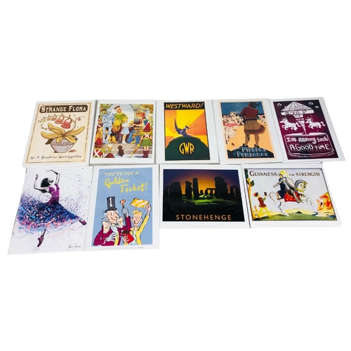 188 - A Lot of nine Advertising prints