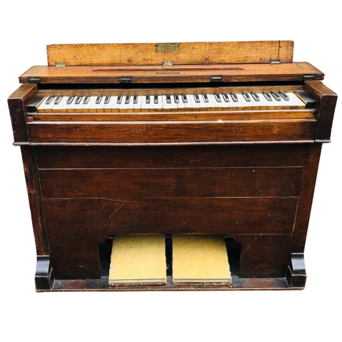 313 - Vintage Foot activated pedal organ by E. Price & Sons Ltd Bournemouth