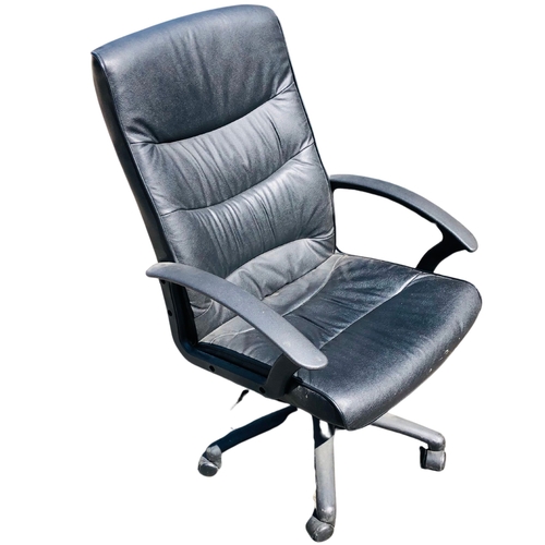 9 - Black Swivel office Chair