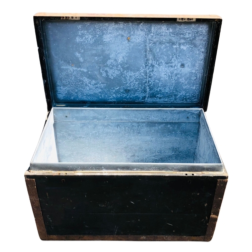 11 - Army and Navy Zinc lined campaign box Large and Heavy!