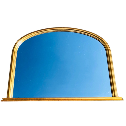 20 - Dome Topped overmantle Mirror approx height 79 width 104cm