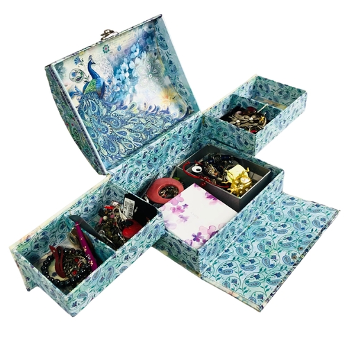 48 - Collection of Costume Jewellery in jewellery box