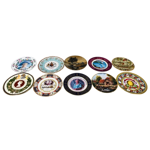 50 - Assortment of collectors plates.. Aynesley, Wedgewood, and Ltd examples.