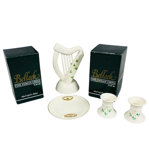 51 - Boxed Belleek porcelain items