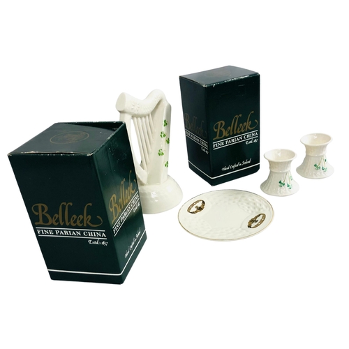 51 - Boxed Belleek porcelain items