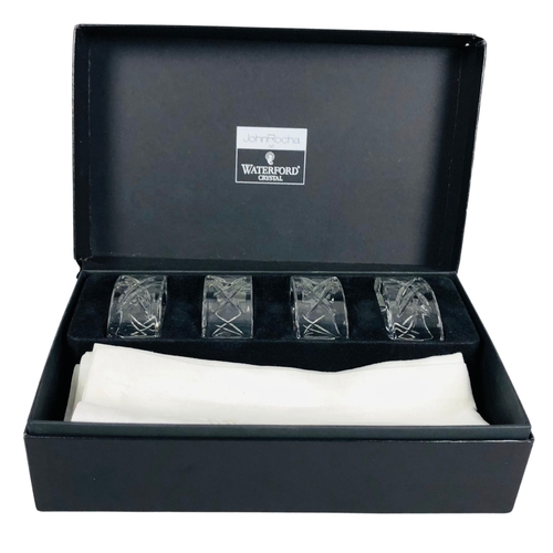 52 - Waterford Crystal Napkin rings Boxed