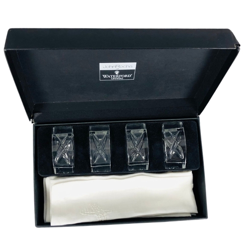 52 - Waterford Crystal Napkin rings Boxed