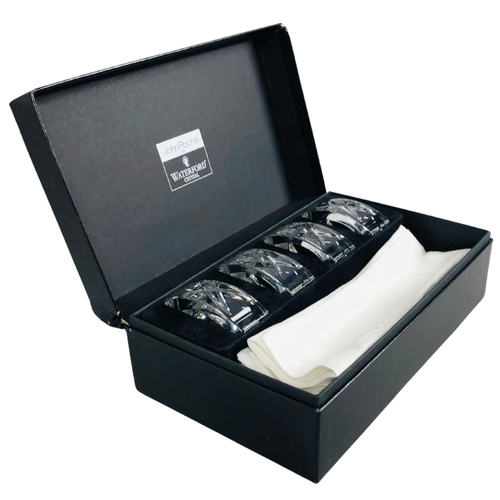 52 - Waterford Crystal Napkin rings Boxed