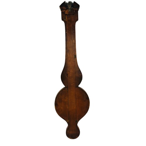 62 - 19thC Inlaid Banjo Barometer by CETTI and CO