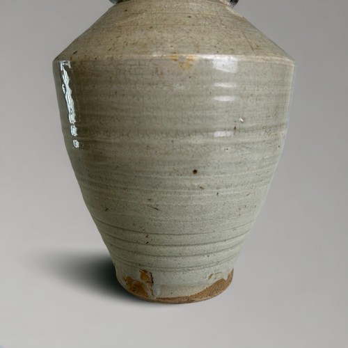 68 - A Chinese Longquan glaze Celadon vase.Ming dynasty. 20cm tall.