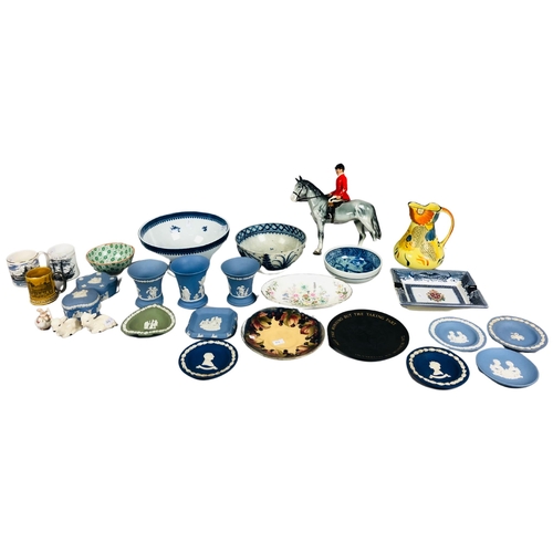 68 - Quantity of Wedgewood Jasper ware and other items.