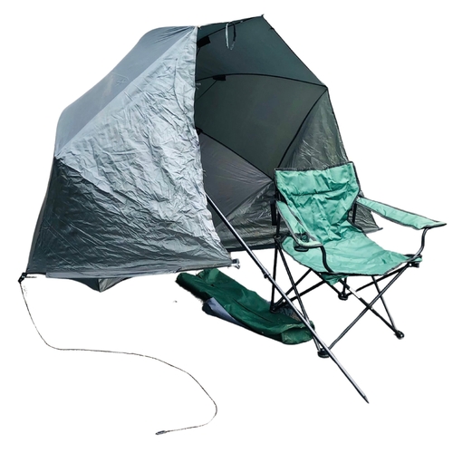 87 - Fishing Bivi/Umbrella Shelter and Folding Chair