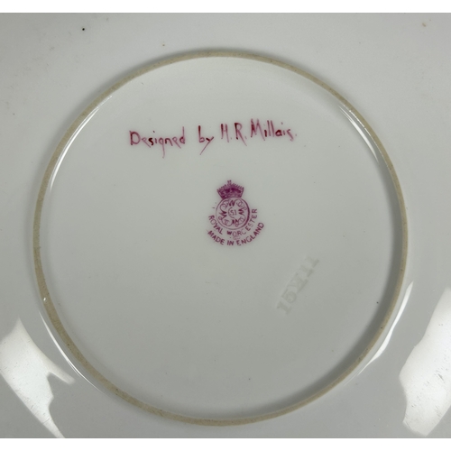 153 - A scarce Royal Worcester 'Huntsman' porcelain plate.Designed by H.R Millais.