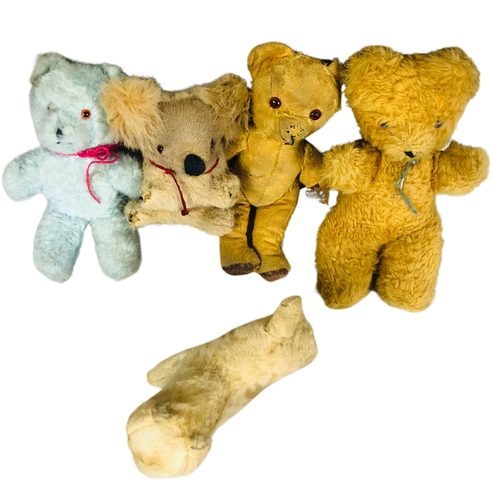 91 - Collection of Plush Teddies Vintage and Later