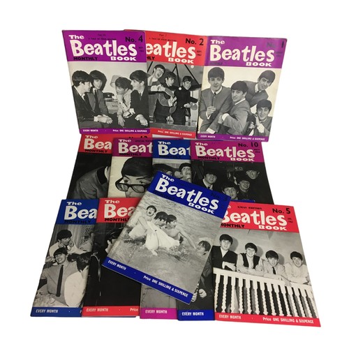 412 - The Beatles Ephemera - The Beatles Book 1963-64 Vols 1-13, Beatles Fan Club Flexi Vinyl Records x 2 ... 