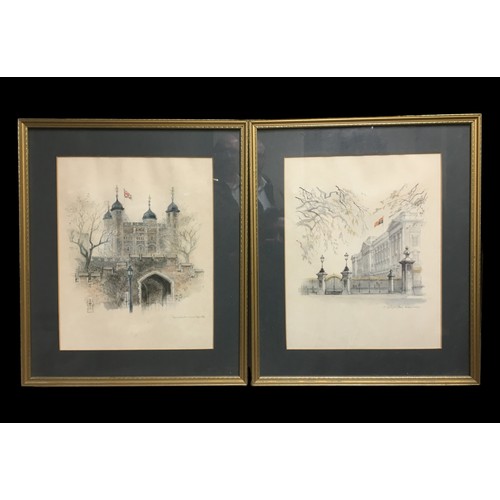 418 - Artwork x 2 - Pair of Mads Stage 1976 London Prints, 