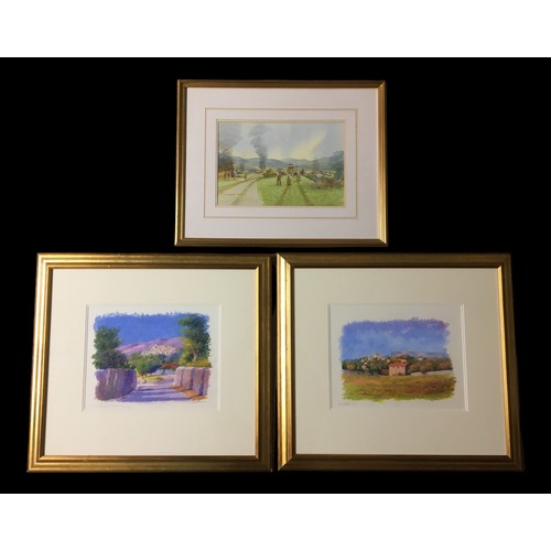 421 - 3 x Original Artworks, Signed Watercolour by N Bradley Carter 