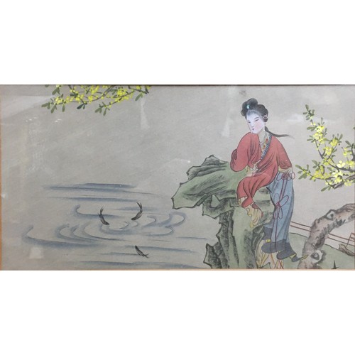 427 - Chinese Early 20th Century Watercolour on Silk - 