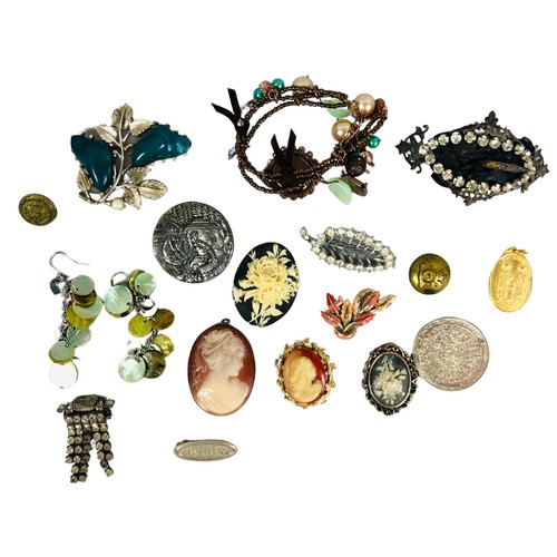 161 - Job lot of costume jewellery including silver