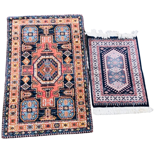 171 - 2 x Rugs Middle Eastern one a Prayer Matt