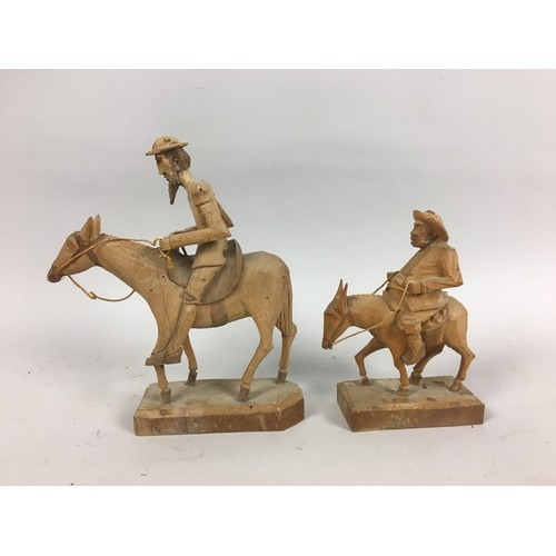 448 - Vintage Carved Wood Figurines and other items...