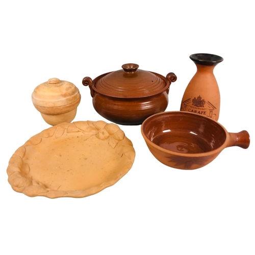 13 - Collection of glazed and unglazed cookery items